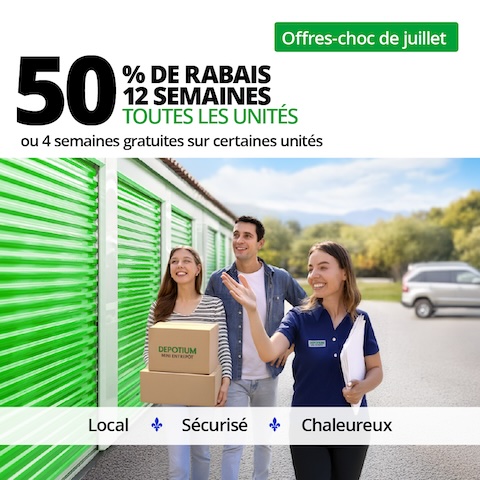 Depotium Mini Entrepôt - Montreal North Promotion